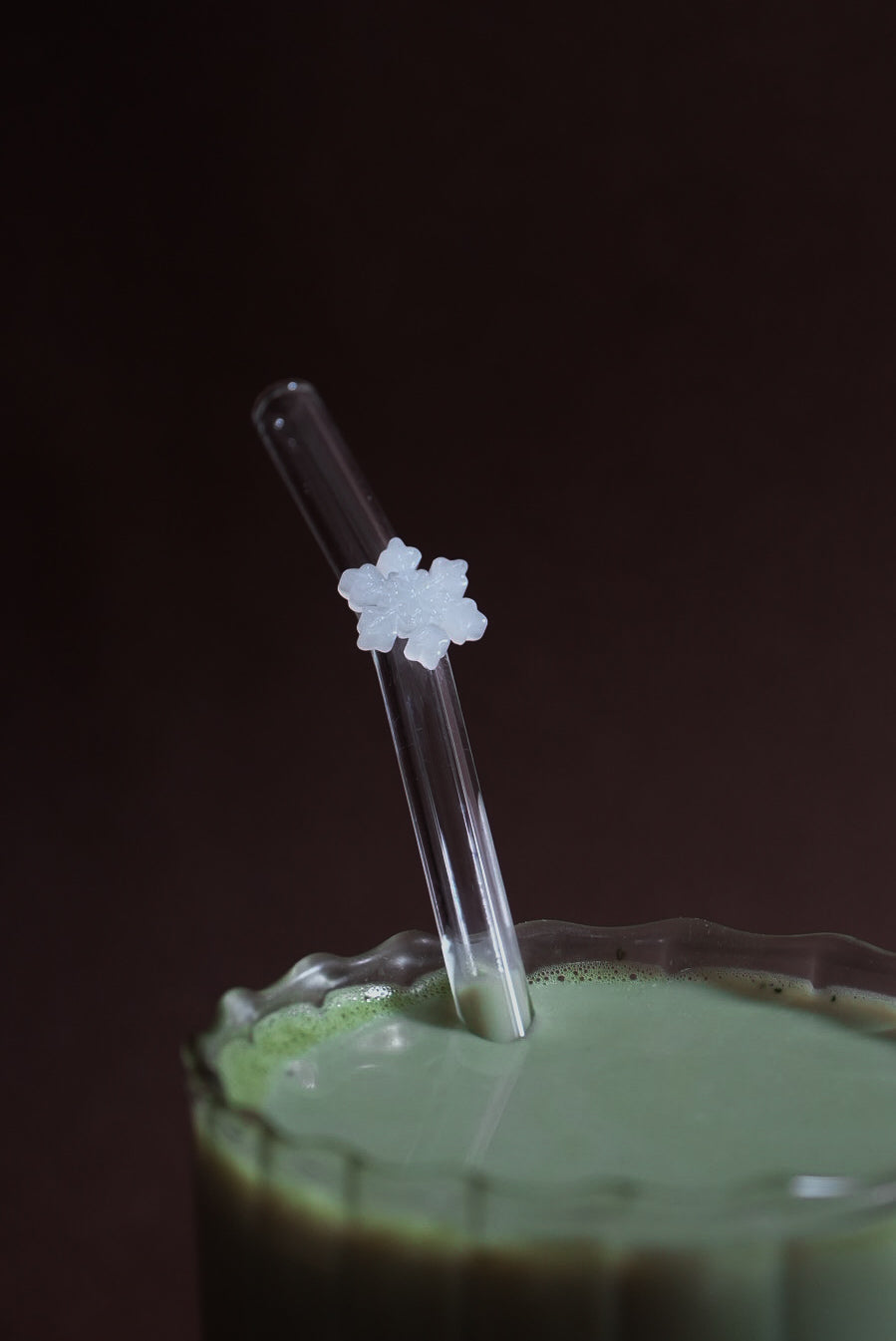 Pailles en verre motifs de Noel